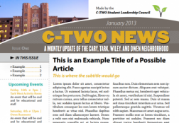 C-TWO Newsletter