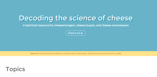 Cheese Science Toolkit